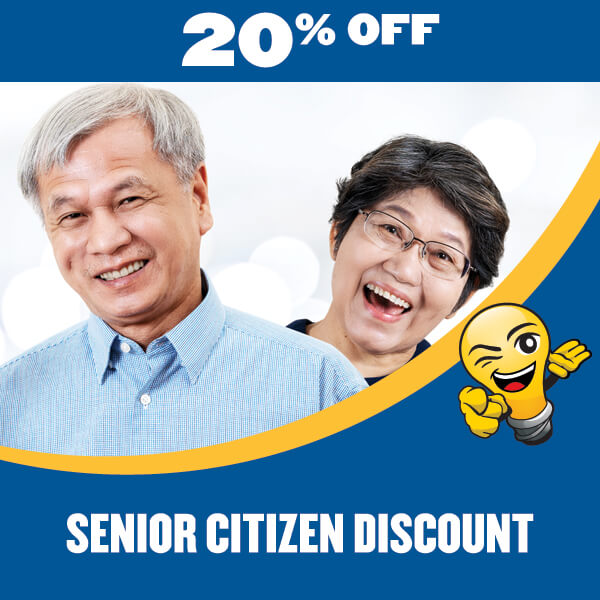 electrician senior citizen discount